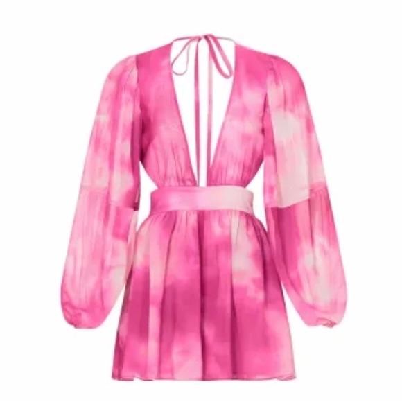 TOCCIN X RTR pink tie dye romper size 8 - Picture 3 of 5